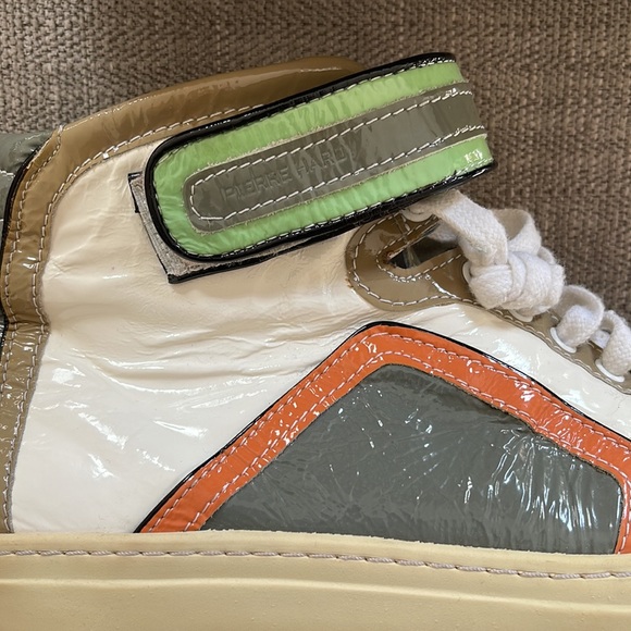 PIERRE HARDY PATENT LEATHER HIGH TOP SNEAKERS 42 - Picture 2 of 7